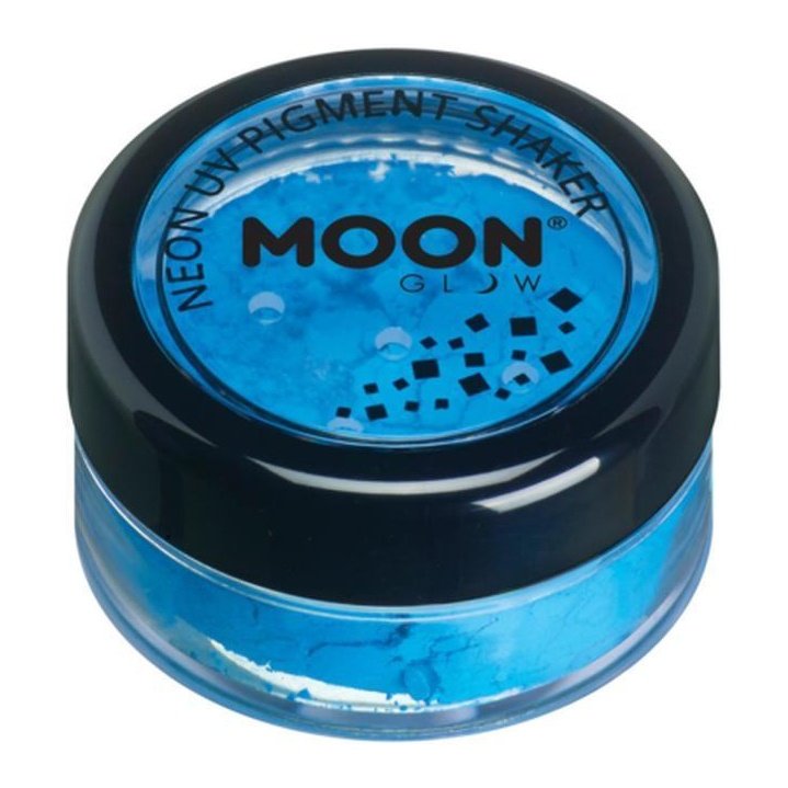 Moon Glow Intense Neon UV Pigment Shakers, Blue-Make up and Special FX-Jokers Costume Mega Store