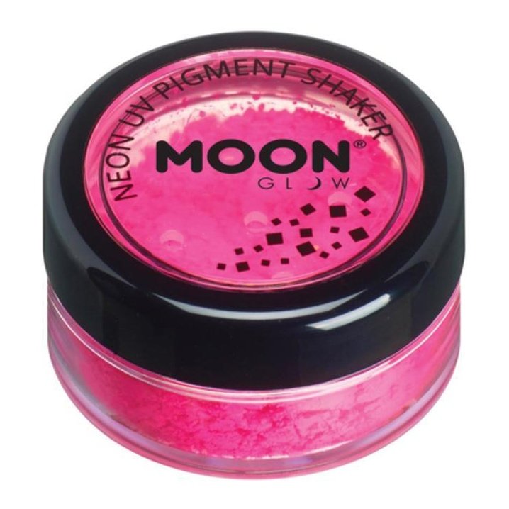 Moon Glow Intense Neon UV Pigment Shakers, Hot Pink-Make up and Special FX-Jokers Costume Mega Store