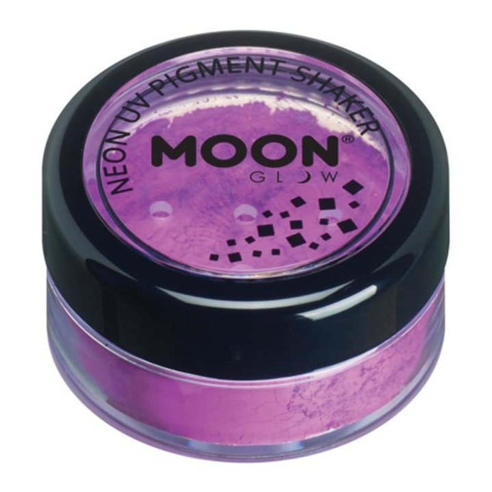 Moon Glow Intense Neon UV Pigment Shakers, Purple-Make up and Special FX-Jokers Costume Mega Store