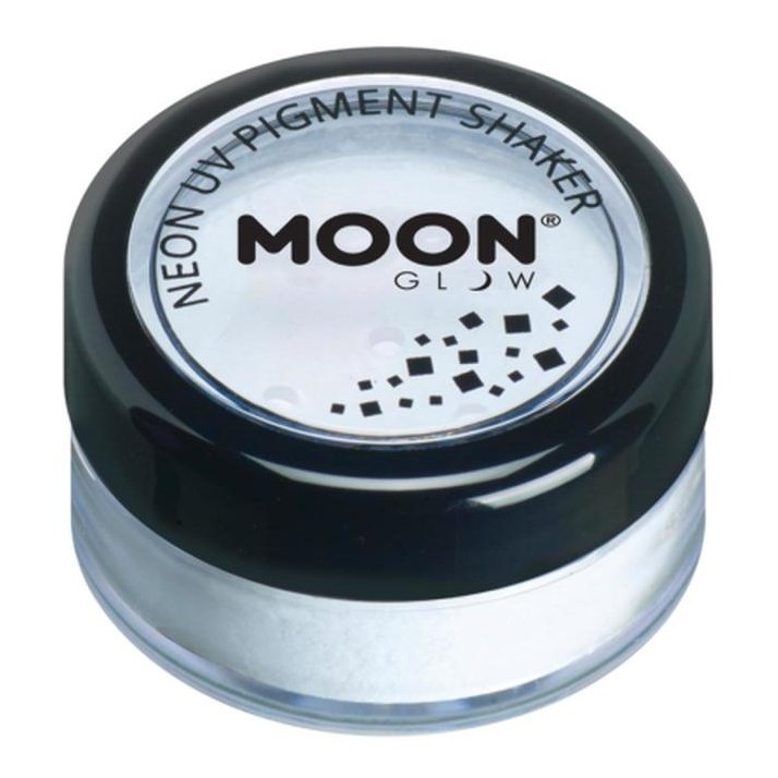 Moon Glow Intense Neon UV Pigment Shakers, White-Make up and Special FX-Jokers Costume Mega Store