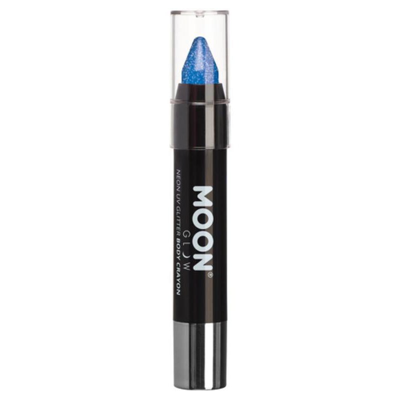 Moon Glow - Neon UV Glitter Body Crayons, Blue-Make up and Special FX-Jokers Costume Mega Store
