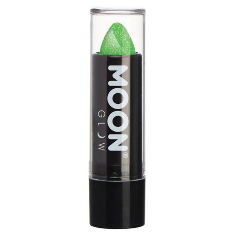 Moon Glow - Neon Uv Glitter Lipstick, Green-Make up and Special FX-Jokers Costume Mega Store