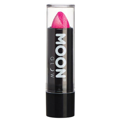 Moon Glow - Neon UV Glitter Lipstick, Magenta-Make up and Special FX-Jokers Costume Mega Store