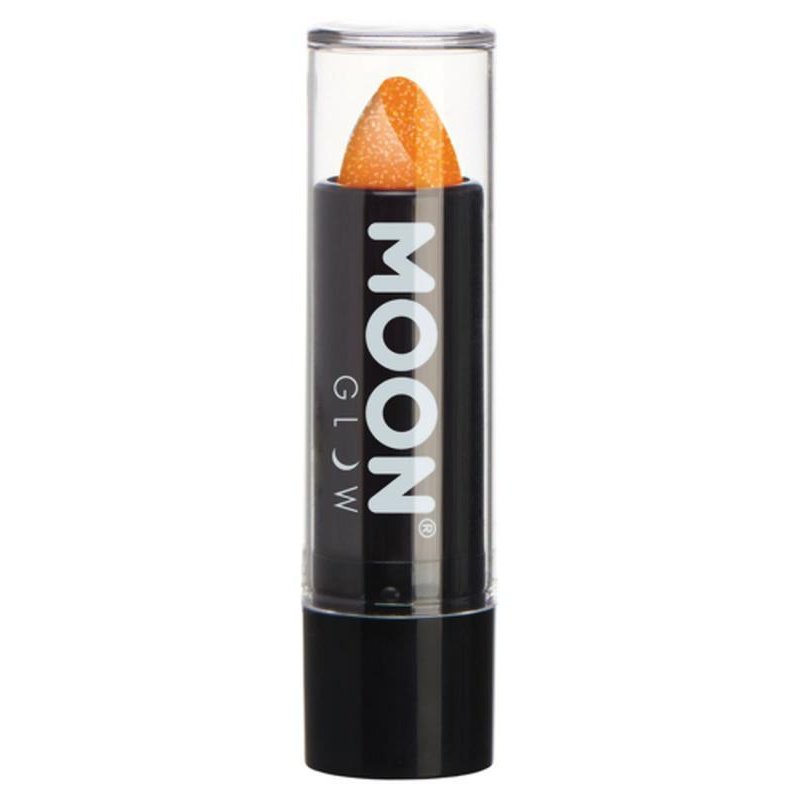 Moon Glow - Neon UV Glitter Lipstick, Orange-Make up and Special FX-Jokers Costume Mega Store