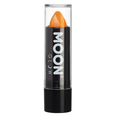 Moon Glow - Neon UV Glitter Lipstick, Orange-Make up and Special FX-Jokers Costume Mega Store