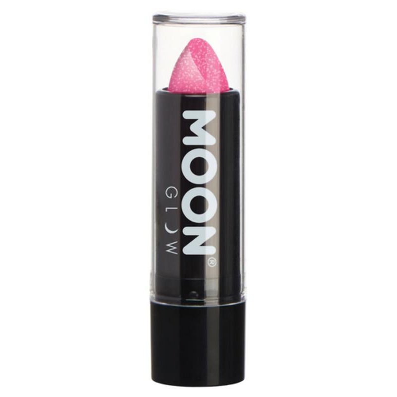 Moon Glow - Neon UV Glitter Lipstick, Pink-Make up and Special FX-Jokers Costume Mega Store