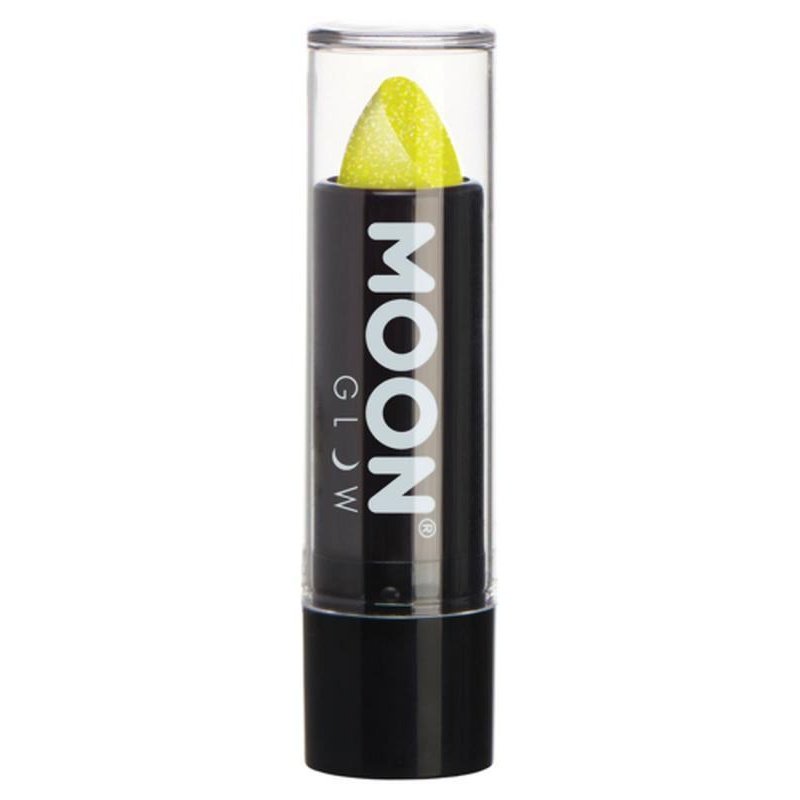 Moon Glow - Neon UV Glitter Lipstick, Yellow-Make up and Special FX-Jokers Costume Mega Store