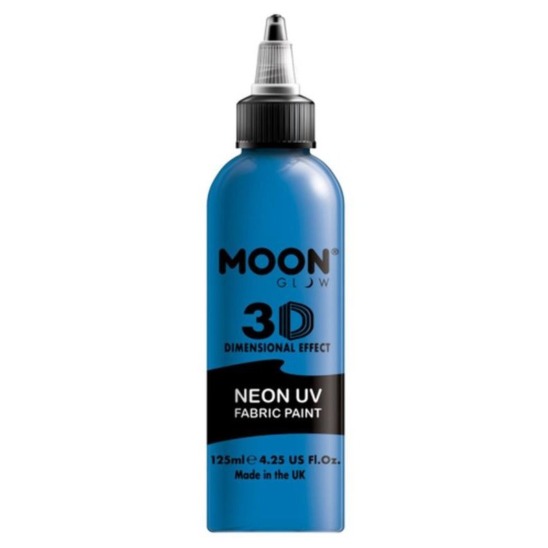 Moon Glow - Neon UV Intense Fabric Paint, Blue, 125ml-Make up and Special FX-Jokers Costume Mega Store