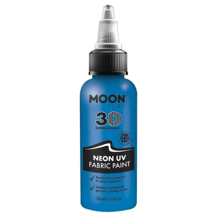 Moon Glow - Neon UV Intense Fabric Paint, Blue-Make up and Special FX-Jokers Costume Mega Store