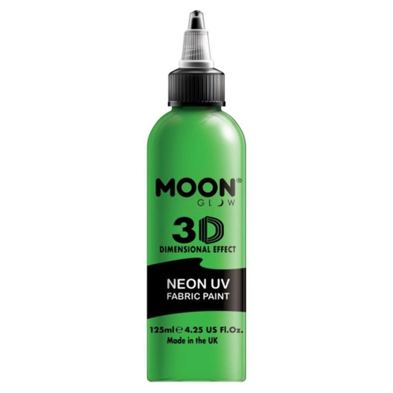 Moon Glow - Neon UV Intense Fabric Paint, Green, 125ml-Make up and Special FX-Jokers Costume Mega Store