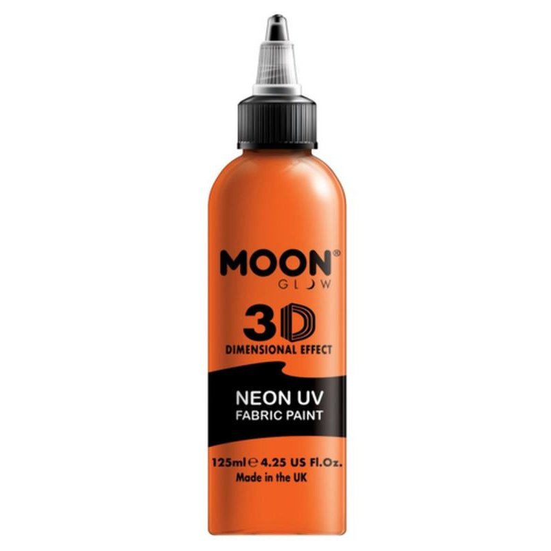 Moon Glow - Neon UV Intense Fabric Paint, Orange, 125ml-Make up and Special FX-Jokers Costume Mega Store