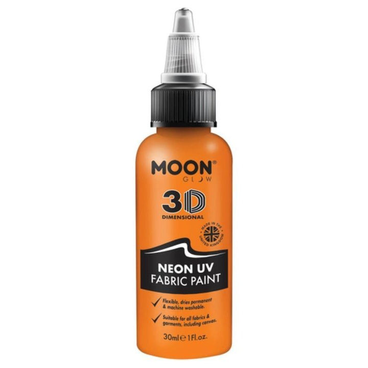 Moon Glow - Neon UV Intense Fabric Paint, Orange-Make up and Special FX-Jokers Costume Mega Store