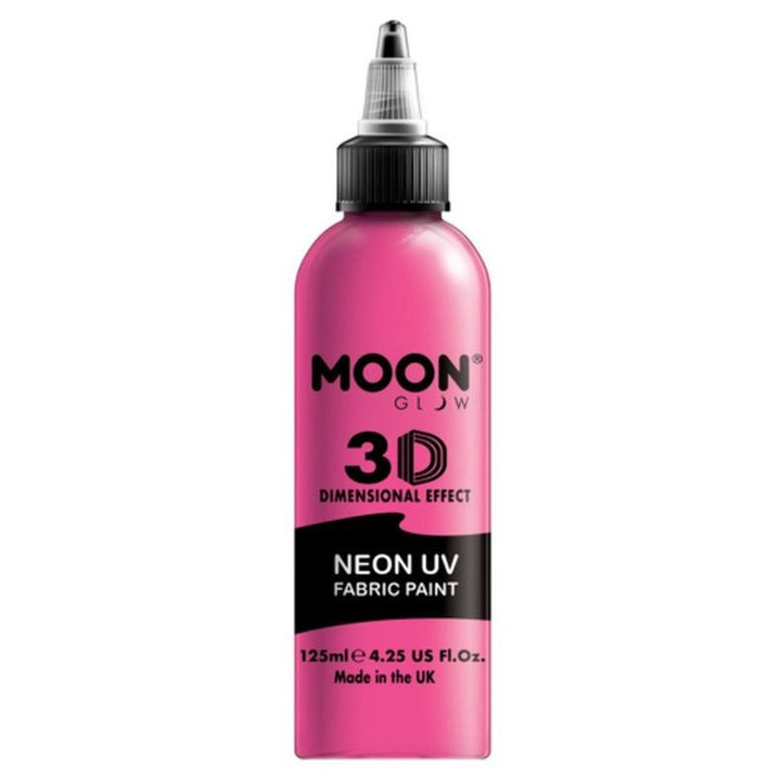 Moon Glow - Neon UV Intense Fabric Paint, Pink, 125ml-Make up and Special FX-Jokers Costume Mega Store