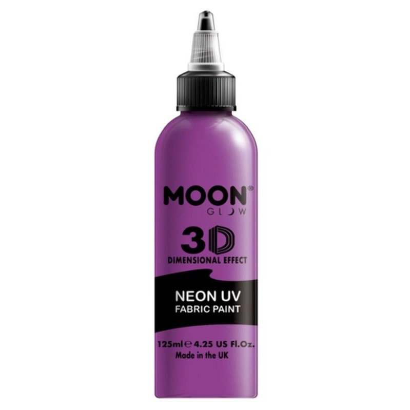 Moon Glow - Neon UV Intense Fabric Paint, Purple, 125ml-Make up and Special FX-Jokers Costume Mega Store