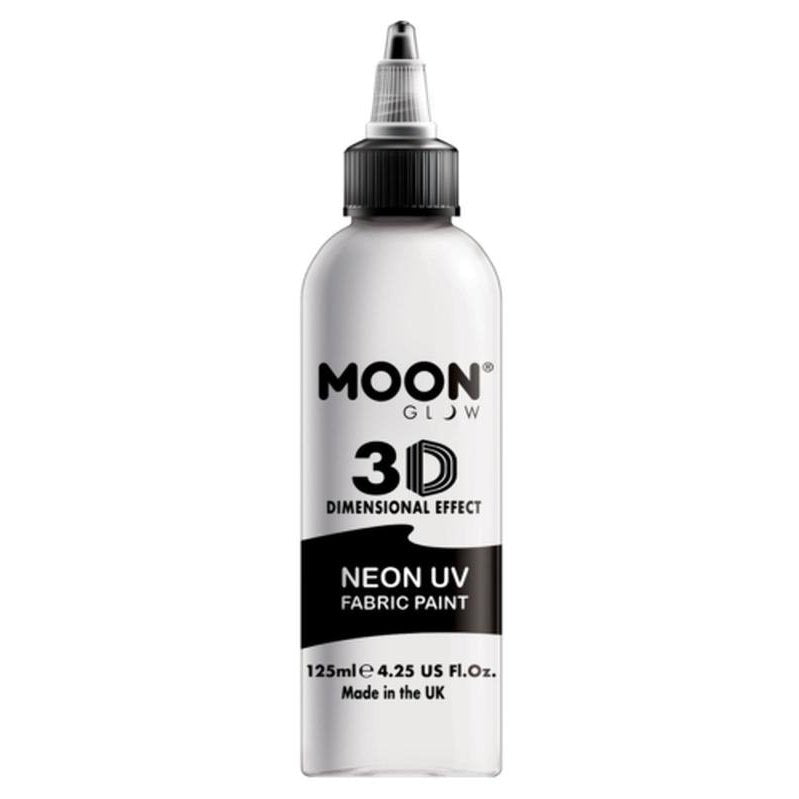 Moon Glow - Neon UV Intense Fabric Paint, White, 125ml-Make up and Special FX-Jokers Costume Mega Store