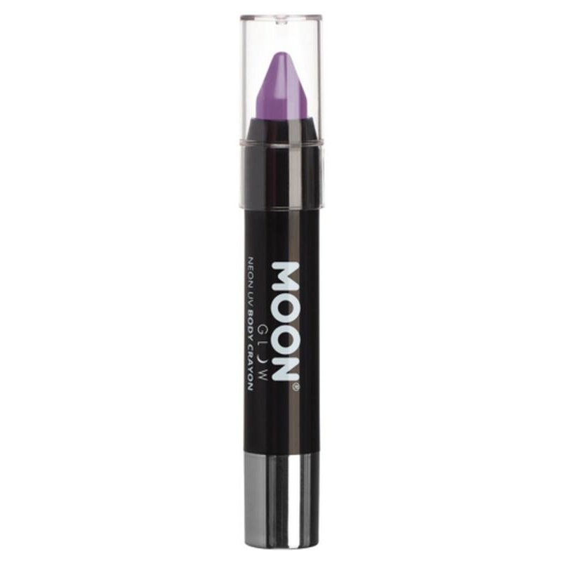 Moon Glow Pastel Neon UV Body Crayons, Lilac-Make up and Special FX-Jokers Costume Mega Store