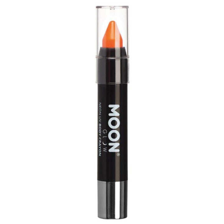 Moon Glow Pastel Neon UV Body Crayons, Orange-Make up and Special FX-Jokers Costume Mega Store