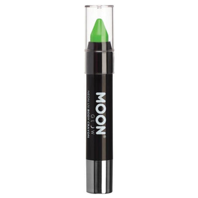 Moon Glow Pastel Neon UV Body Crayons, Pastel Green-Make up and Special FX-Jokers Costume Mega Store