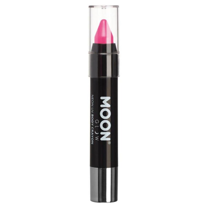 Moon Glow Pastel Neon UV Body Crayons, Pastel Pink-Make up and Special FX-Jokers Costume Mega Store