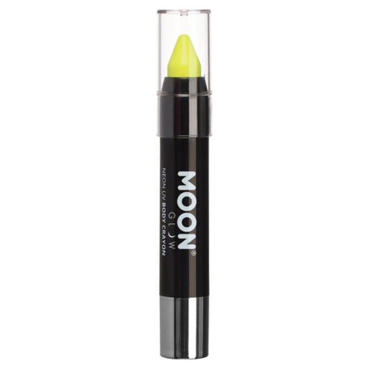 Moon Glow Pastel Neon UV Body Crayons, Yellow-Make up and Special FX-Jokers Costume Mega Store