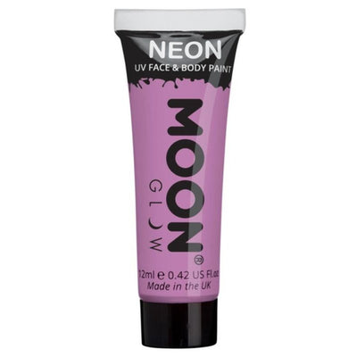 Moon Glow Pastel Neon UV Face Paint, Lilac-Make up and Special FX-Jokers Costume Mega Store