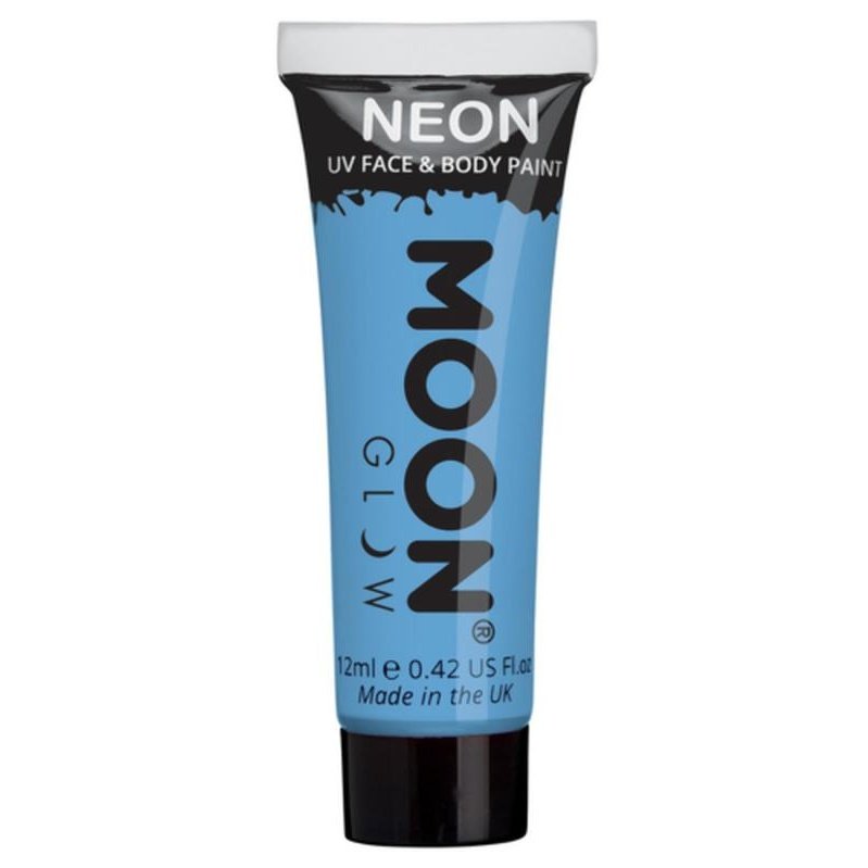 Moon Glow Pastel Neon UV Face Paint, Pastel Blue-Make up and Special FX-Jokers Costume Mega Store