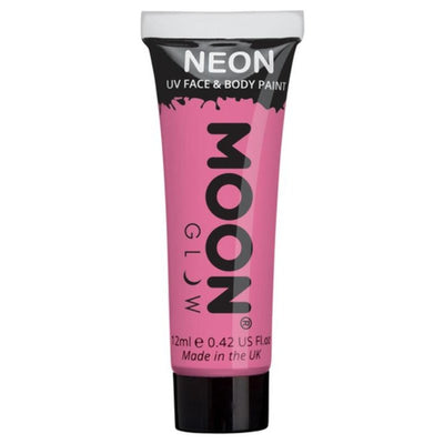 Moon Glow Pastel Neon UV Face Paint, Pastel Pink-Make up and Special FX-Jokers Costume Mega Store