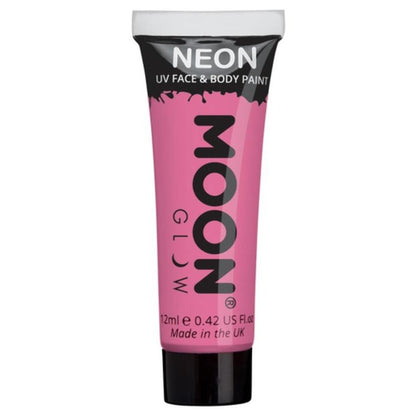 Moon Glow Pastel Neon UV Face Paint, Pastel Pink-Make up and Special FX-Jokers Costume Mega Store