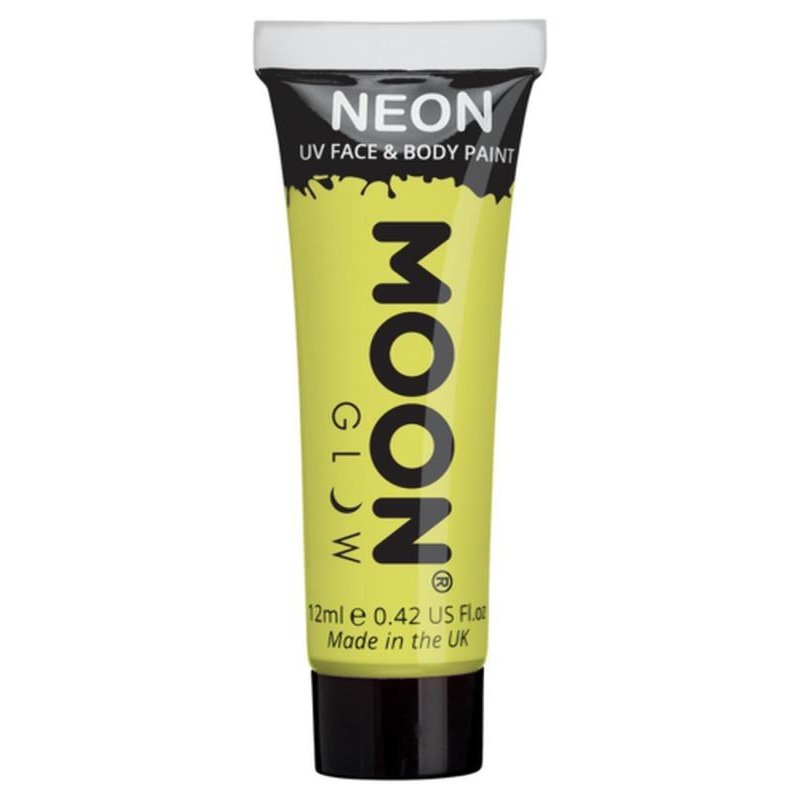 Moon Glow Pastel Neon UV Face Paint, Yellow-Make up and Special FX-Jokers Costume Mega Store