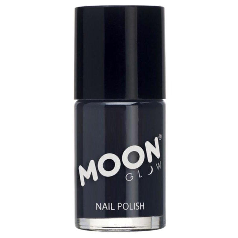 Moon Glow Pastel Neon UV Nail Polish, Black-Make up and Special FX-Jokers Costume Mega Store