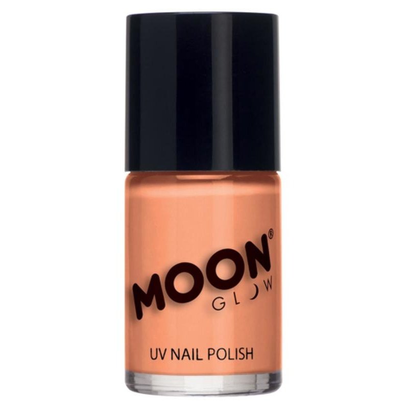 Moon Glow Pastel Neon UV Nail Polish, Orange-Make up and Special FX-Jokers Costume Mega Store