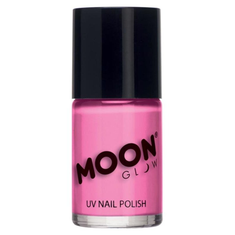 Moon Glow Pastel Neon UV Nail Polish, Pastel Pink-Make up and Special FX-Jokers Costume Mega Store