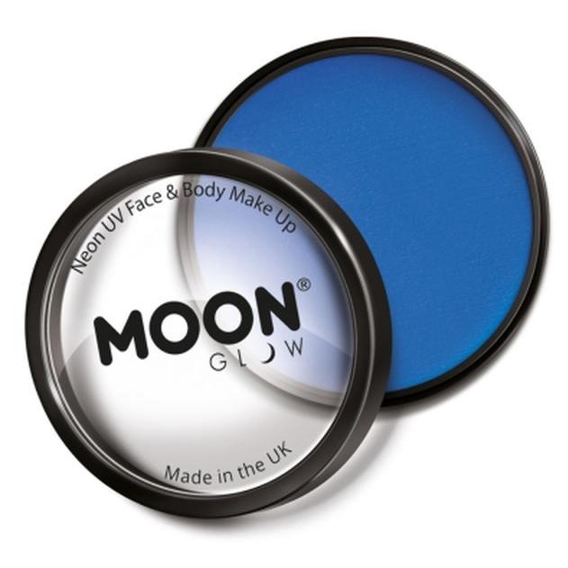 Moon Glow Pro Intense Neon UV Cake Pot, Blue-Make up and Special FX-Jokers Costume Mega Store