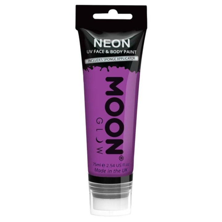 Moon Glow Supersize Intense Neon UV Face Paint, Purple-Make up and Special FX-Jokers Costume Mega Store