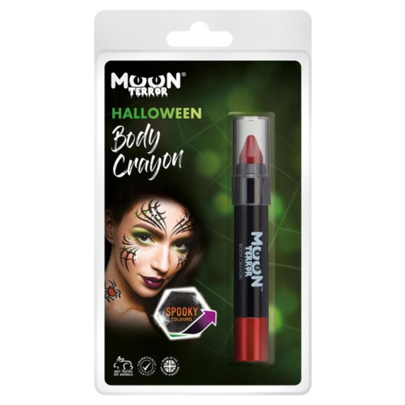 Moon Terror Halloween Body Crayons, Red-Make up and Special FX-Jokers Costume Mega Store