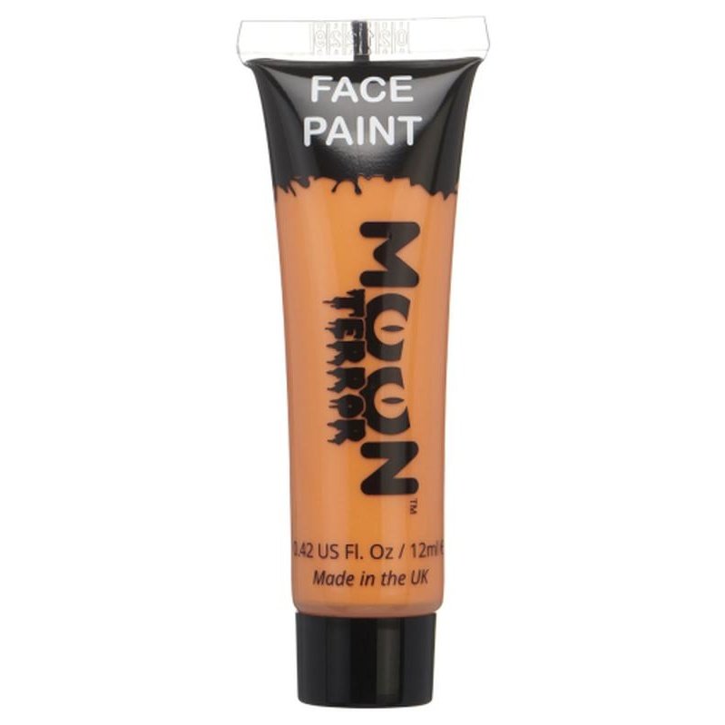 Moon Terror Halloween Face & Body Paint, Orange-Make up and Special FX-Jokers Costume Mega Store