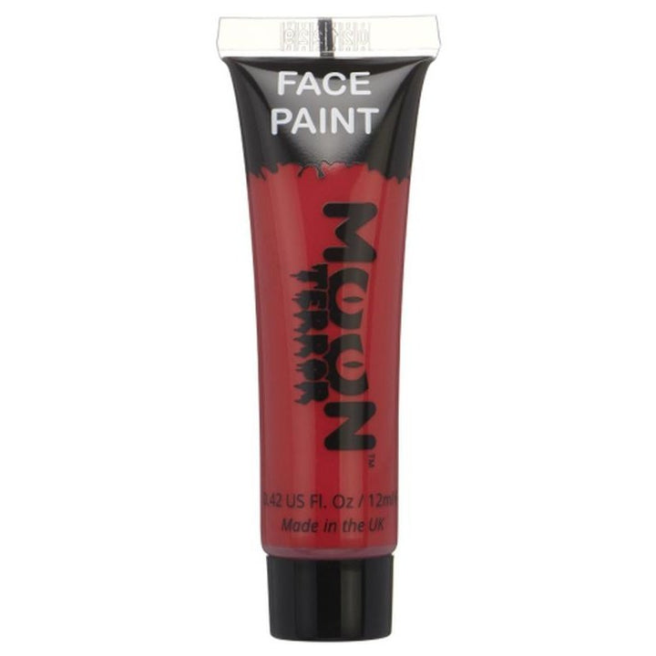 Moon Terror Halloween Face & Body Paint, Red-Make up and Special FX-Jokers Costume Mega Store