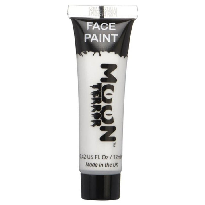 Moon Terror Halloween Face & Body Paint, White-Make up and Special FX-Jokers Costume Mega Store