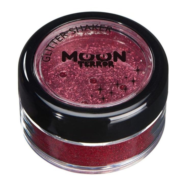 Moon Terror Halloween Glitter Shakers, Red-Make up and Special FX-Jokers Costume Mega Store