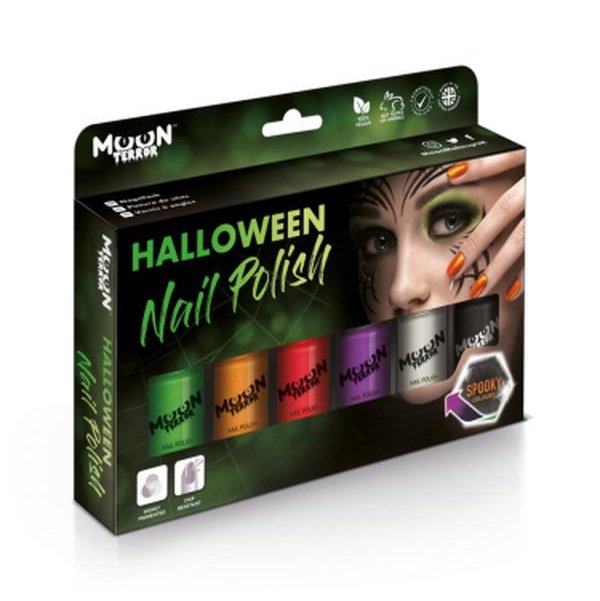 Moon Terror Halloween Nail Polish, Assorted-Make up and Special FX-Jokers Costume Mega Store