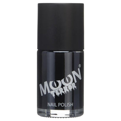 Moon Terror Halloween Nail Polish, Black-Make up and Special FX-Jokers Costume Mega Store