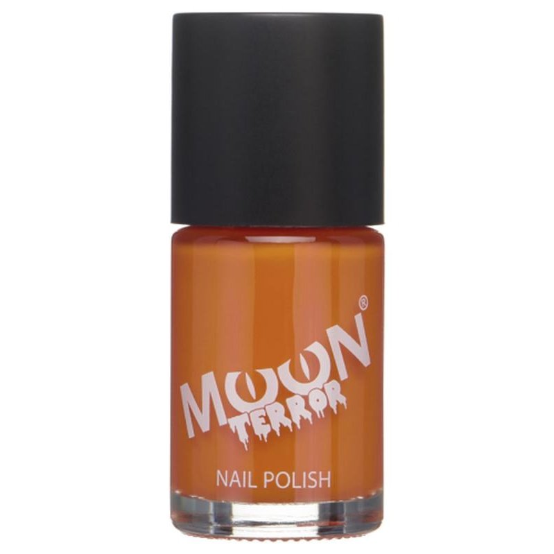 Moon Terror Halloween Nail polish, Orange-Make up and Special FX-Jokers Costume Mega Store