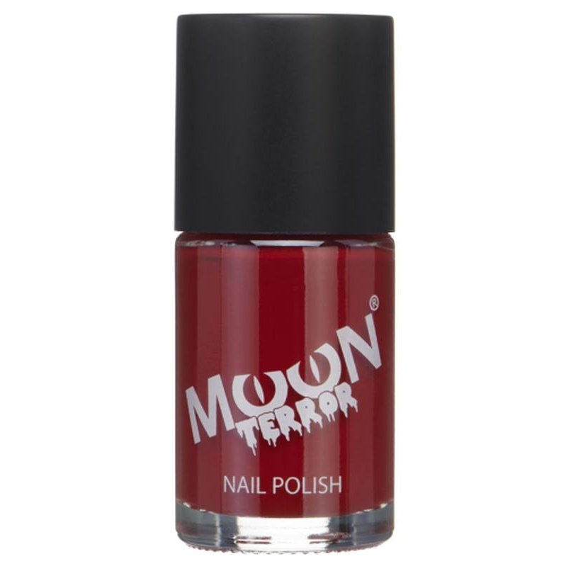 Moon Terror Halloween Nail Polish, Red-Make up and Special FX-Jokers Costume Mega Store