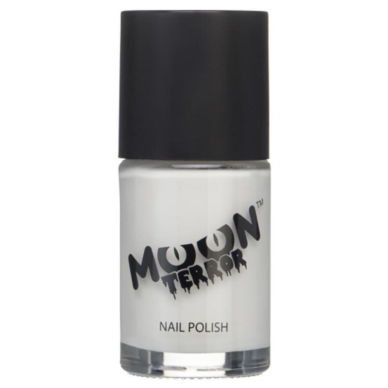 Moon Terror Halloween Nail Polish, White-Make up and Special FX-Jokers Costume Mega Store