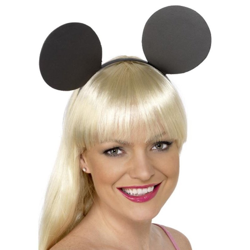 Mouse Ears On Headband - Jokers Costume Mega Store