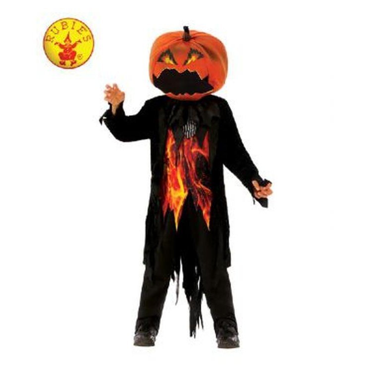 Mr Pumpkin Costume, Child Size Large - Jokers Costume Mega Store