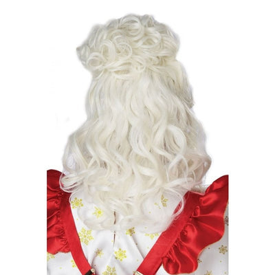 Mrs. Claus Costume Wig And Bun Clip - Jokers Costume Mega Store