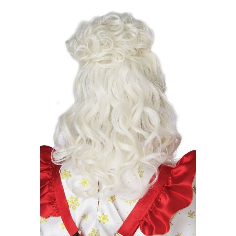 Mrs. Claus Costume Wig And Bun Clip - Jokers Costume Mega Store