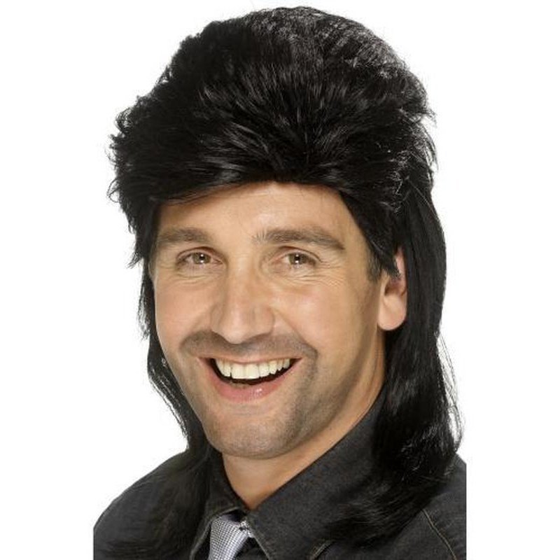 Mullet Wig - Black - Jokers Costume Mega Store