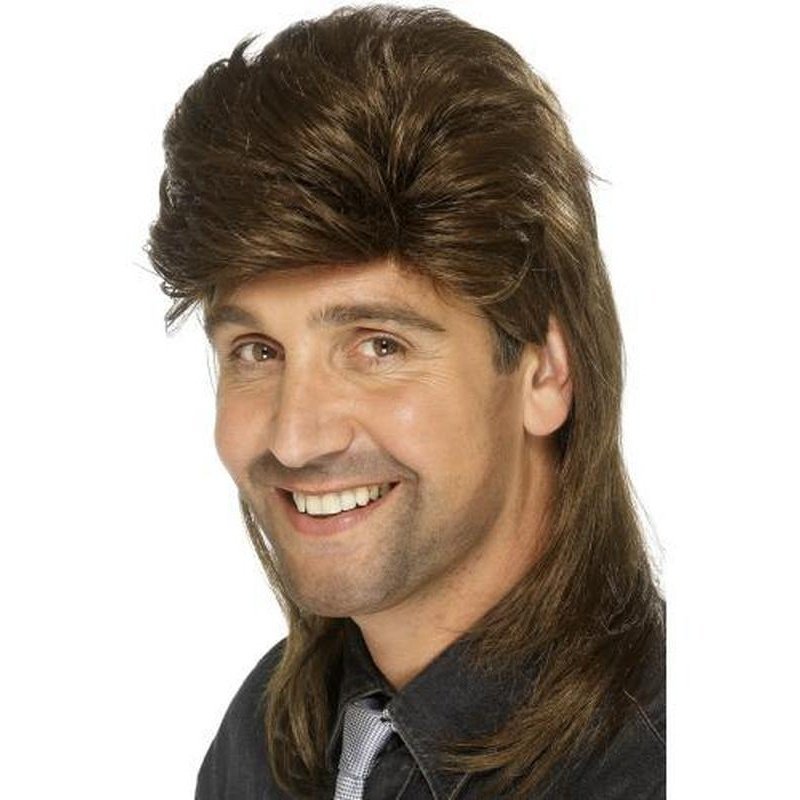 Mullet Wig - Brown - Jokers Costume Mega Store